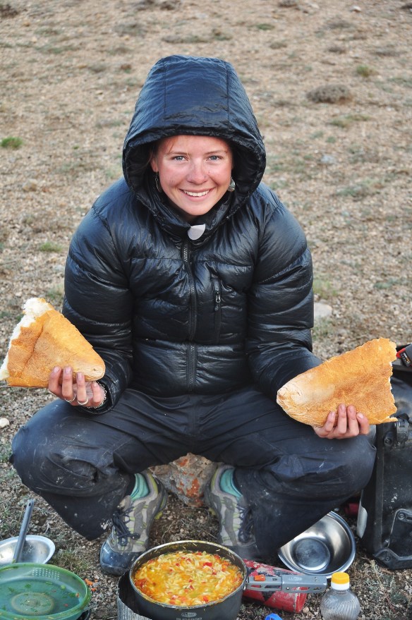 Dinner anyone? Soup and spaghetti (with a vegetable sauce) seem to be our speciality.