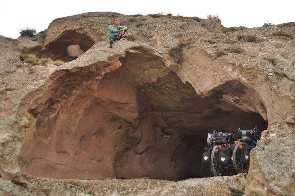 We found this cave off the road and up a hill, and boy did it make a wonderful home for the night!