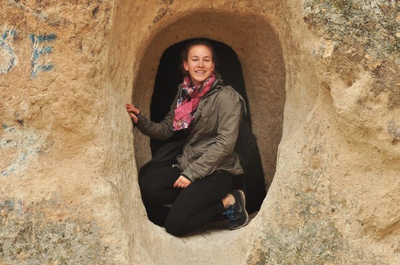 Many of the doorways are quite small, and since its pitch black inside, you had better have a flashlight with you!