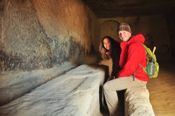 Lunch anyone? We found this large stone table in one of the rooms in the museum.