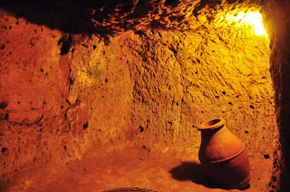 One of hundreds (or thousands?) of rooms underground which make up this underground city.