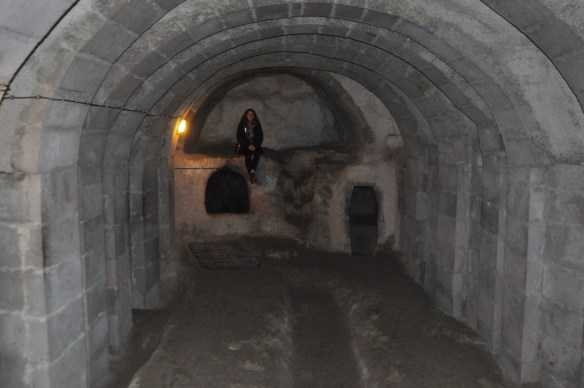 A large room near the bottom, many stories down.