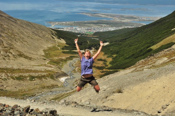 Having some fun on the way up!