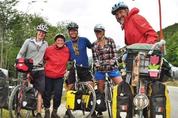 The French couple (traveling for three years already and will go on for many more).