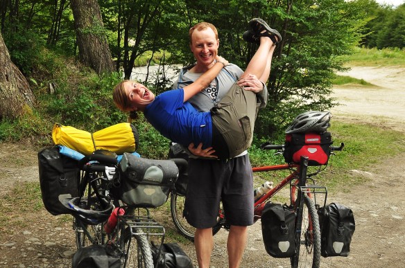 Kevin and I starting out the day.