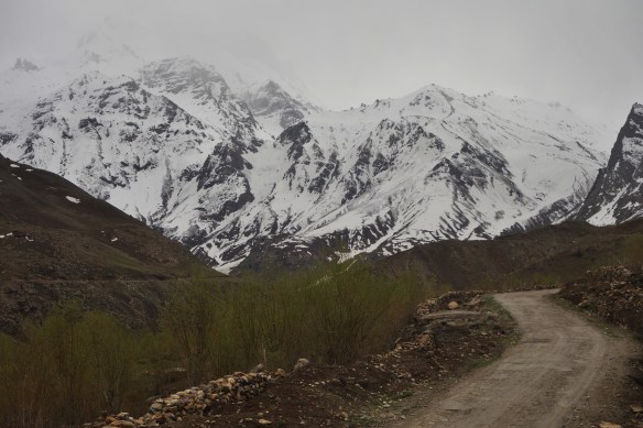 Following the winding road up and over the mountains.