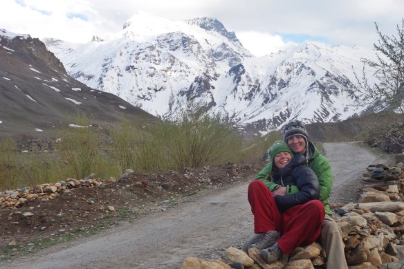 Awkward selfie mountain photo shoot.