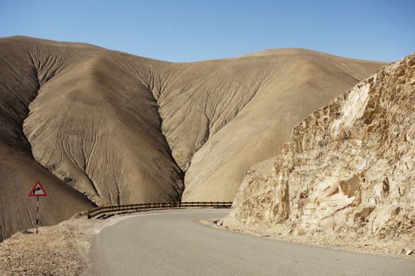 Typical Ladakh: a barren moonscape.