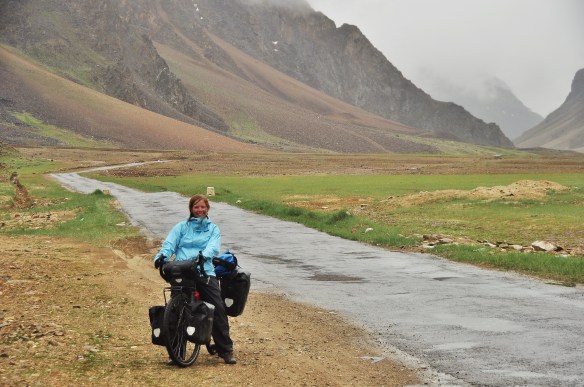 Cycling in the rain!