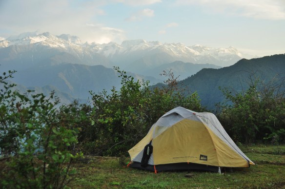 Our first glimpse of some mountains after a few days of rain.