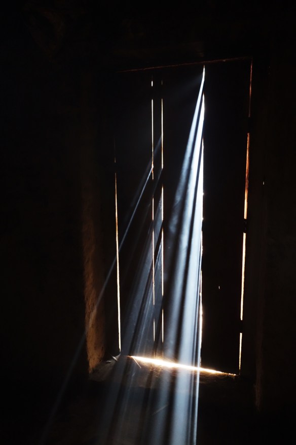 The room was extremely smokey as they cooked on an open fire in the small enclosed mud hut, and I kept having to step outside for a moment since I couldn't breath or see.