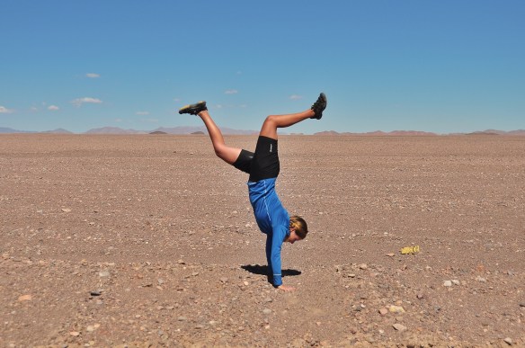 Hanging out on a break. No shade to hide in here!