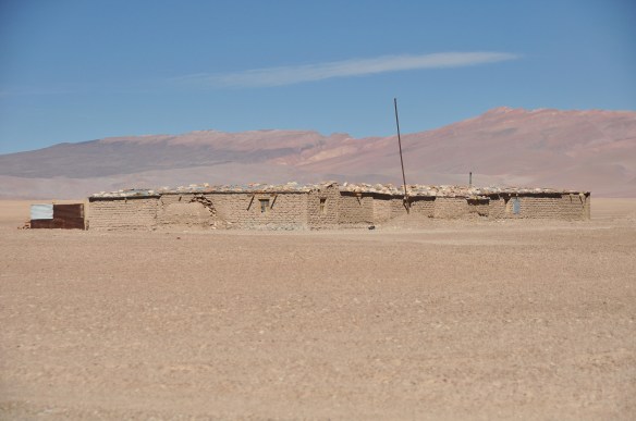 We passed a few very tiny mining houses, some of them abandoned,near mines which are prevalent for arsenic, copper, and lithium out here.