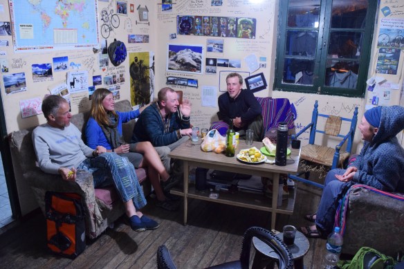 Hanging out at the casa de cyclista!