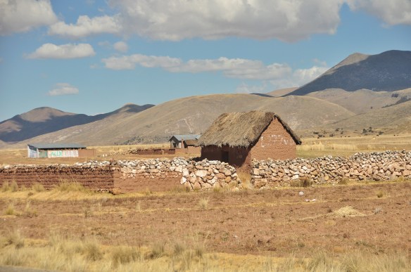 A typical mud-brick house.