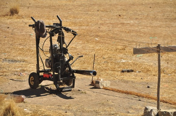 The device which spun all the small cords together into one.