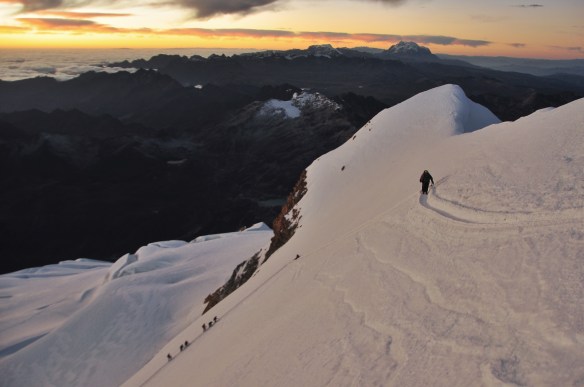 Coming into the summit! Once you are on this ridge, you know you will make it up.