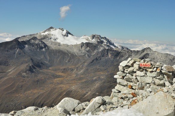 Bathroom anyone? All that was behind this wall was a bucket with a garbage bag of you needed to go number two. Number one could be done anywhere!