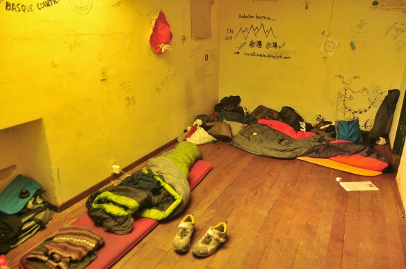 Though we got our own room - the advantage of being a couple - most people slept on the floor wherever.